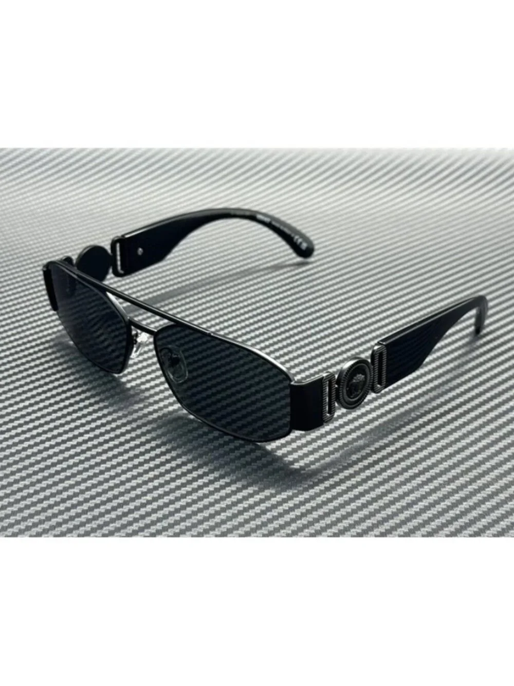 New Versace Men Matte Black Sunglasses 58-14-140